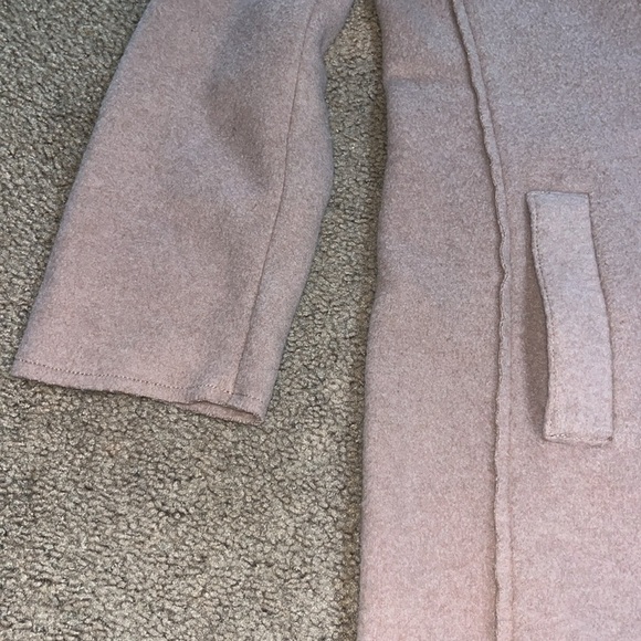 J. Crew Boiled Wool Topcoat Single Breasted Coat Pink Blush 4 - Picture 5 of 10